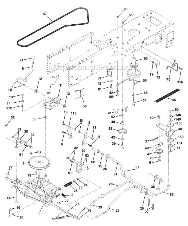 Weed Eater WE12542D Lawn Tractor Page C Diagram